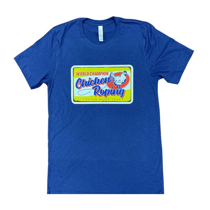 "Cuerda de Pollo" - Camiseta de Adulto Azul Marino (WESA ENE 2024) para venta al por mayor de Cactus Alley Hat Co.