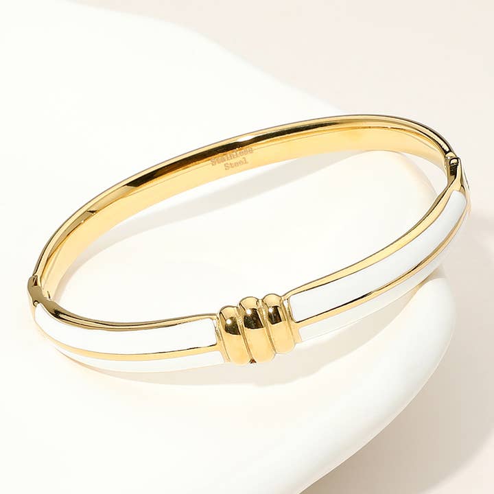 Sensibling Corp. - Wholesale Bangle Bracelet - Stainless Steel Enamel Hinged Bangle Bracelet14