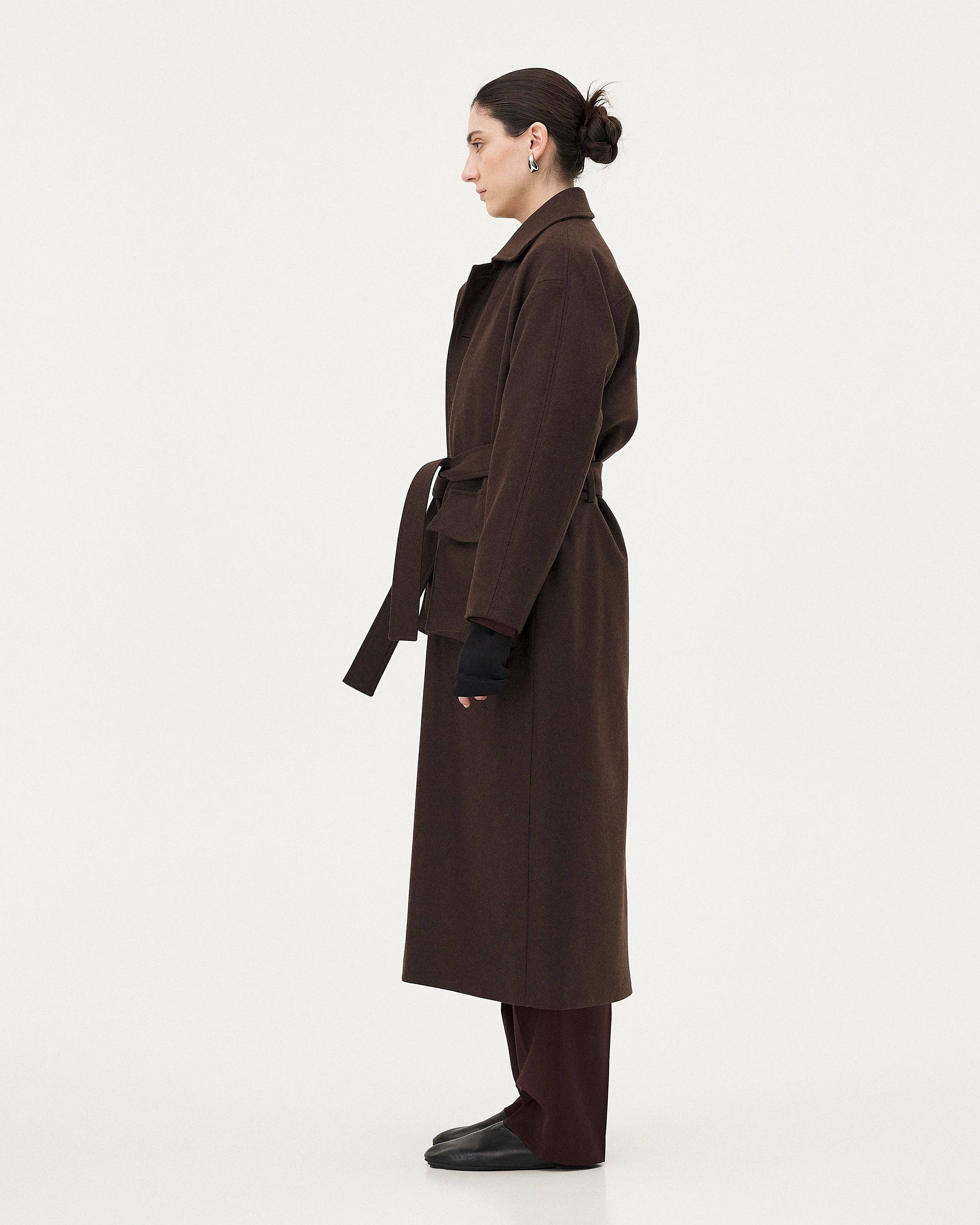 NOYOCO - Wholesale Coat - Women's - Sarvik Brown Coat8