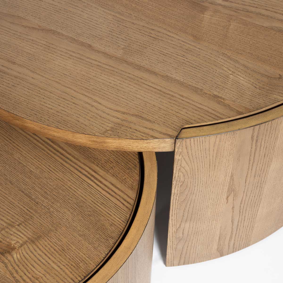 Style In Form - Wholesale Coffee Table - Forma Nesting Coffee Tables (Set of 2) - Rustic Oak10