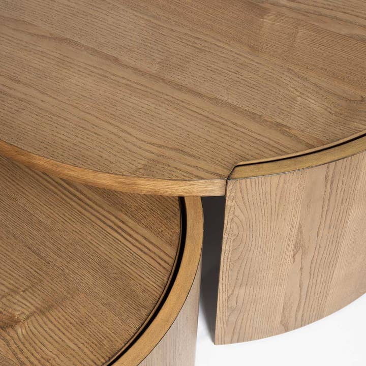 Style In Form - Wholesale Coffee Table - Forma Nesting Coffee Tables (Set of 2) - Rustic Oak10