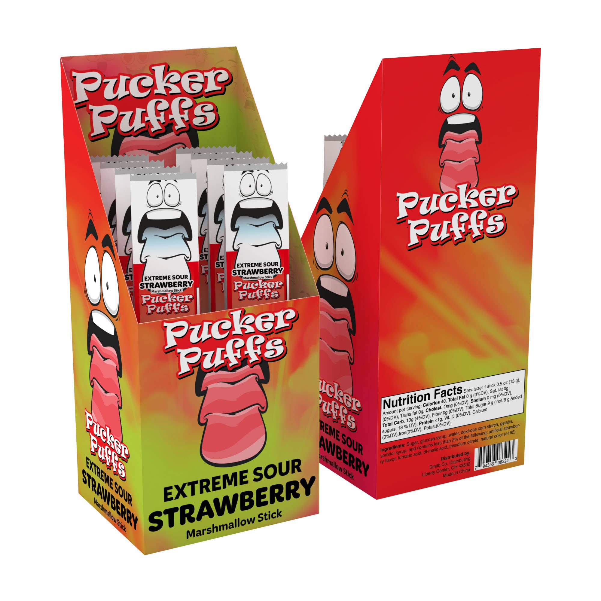 Smithco Distributing – Marshmallow por atacado – Pucker Puffs - Balas Divertidas e Display de Marshmallow1