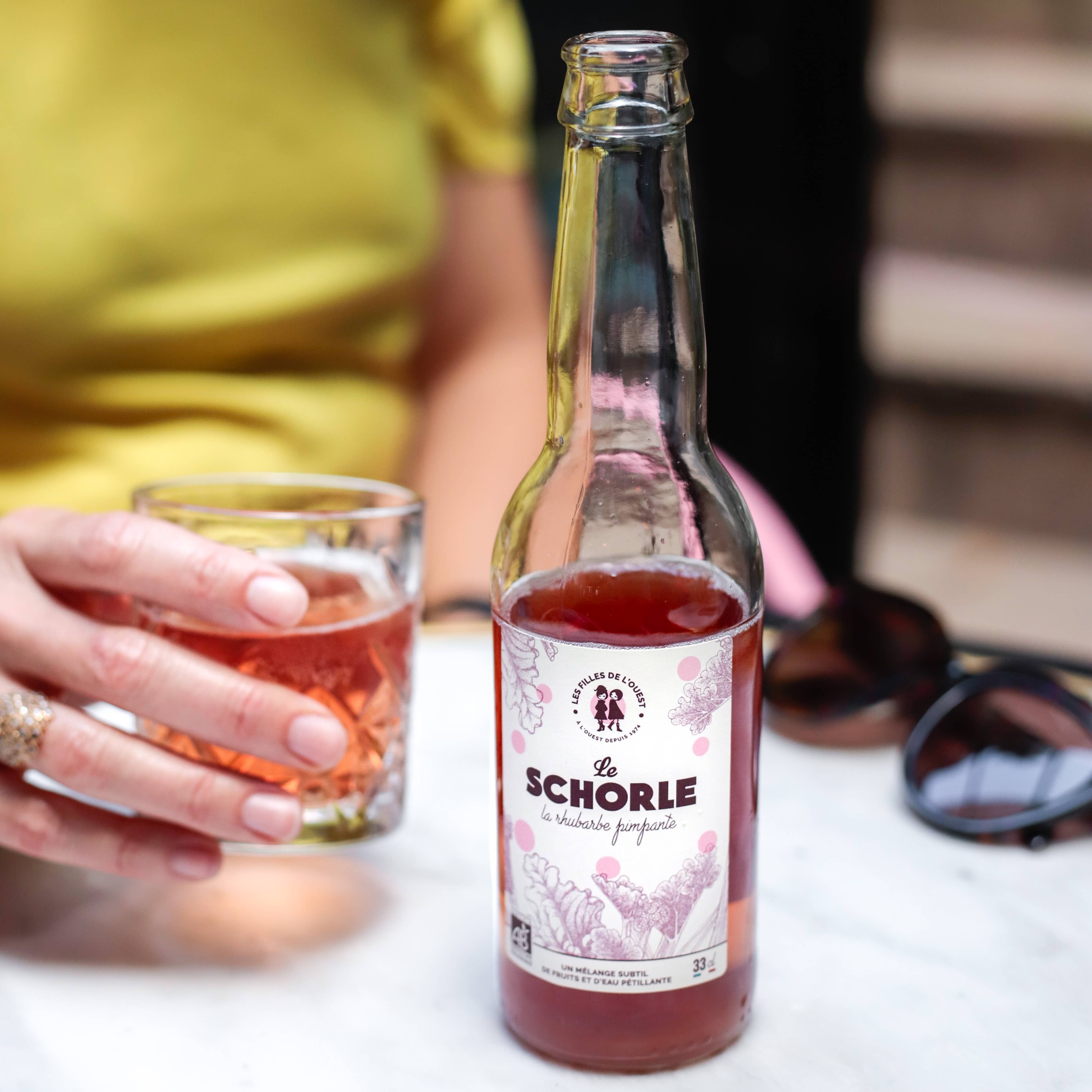 Les Filles De L'Ouest - Wholesale Soda/Carbonated Drink - The Schorle Organic Dimpante Rhubarb1