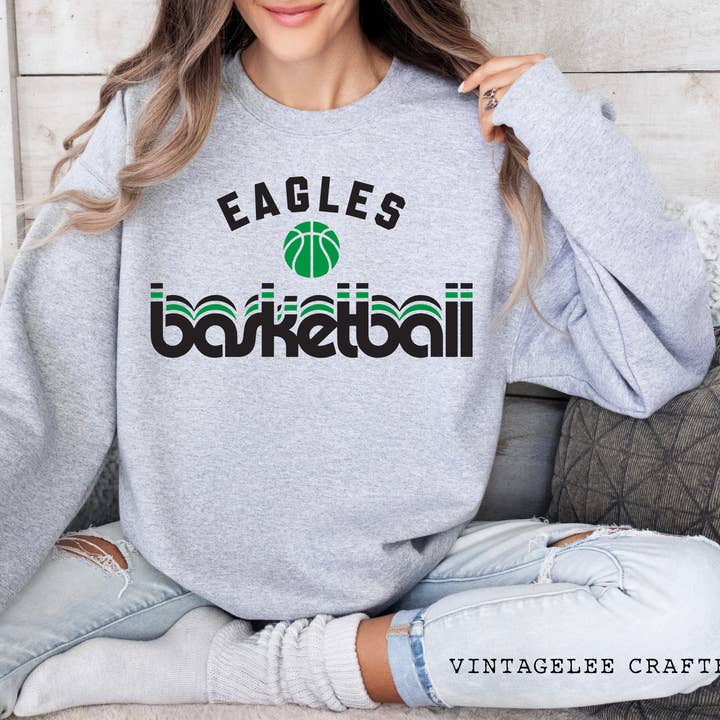 Team Spirit Basketball Sweatshirt - High School Sports Team for wholesale by VintageLee Crafted