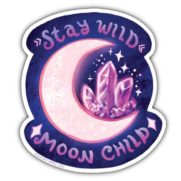 Bo Wild Moon barn Vinyl Sticker for engroshandel hos Lucky Mfg. Co.