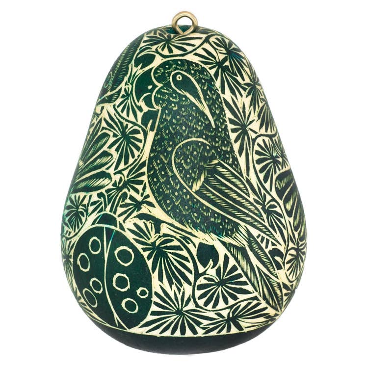 Lucuma Designs - Wholesale Ornament - Tropical Birds - Gourd Ornament - Fine Gift3