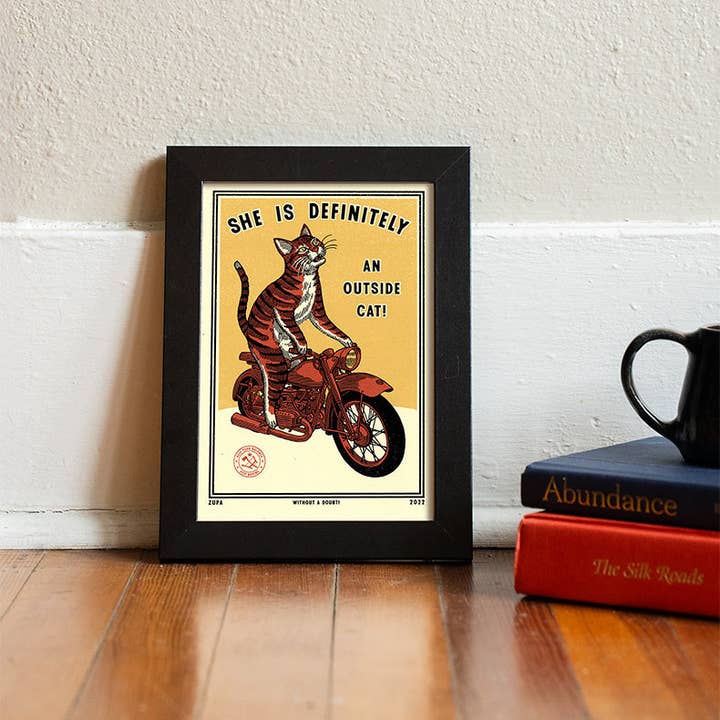 Ravi Zupa Arts - Wholesale Art Print - Outside Cat Print4