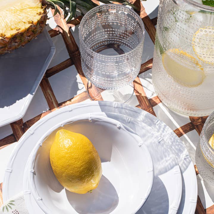 Bamboo Raised Rim Melamine Dinnerware Collection for wholesale by Abode Homewares by TarHong