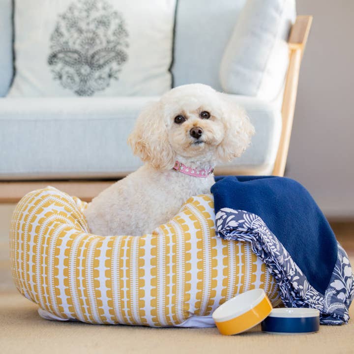 DOGUE - Wholesale Pet blanket – Cat/dog - DOGUE Wildflower Fleece Dog Blanket Navy4