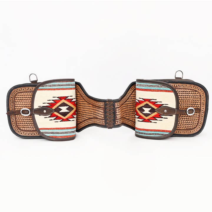 HILASON - Wholesale Horseback Riding Gear - HILASON Soft Leather Horse Saddle Bag Brown | Equestrian Western Adjustable Closure44