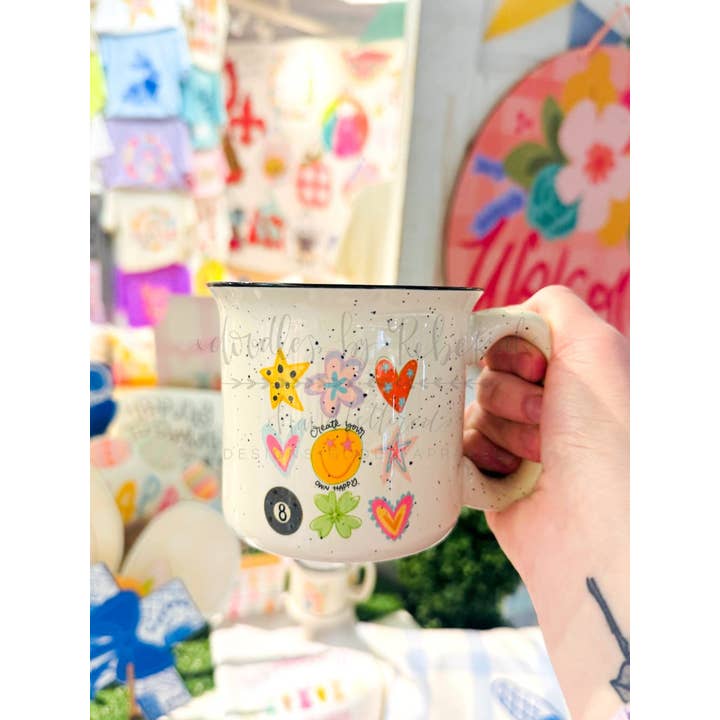 Create your Own Happy Coffee Mug for wholesale by Doodles By Rebekah