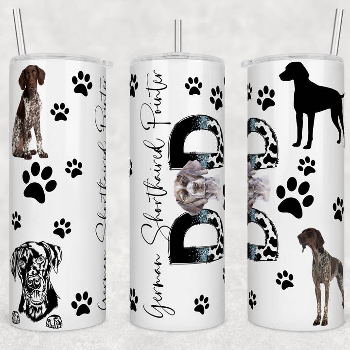 Dog German Shorthaired Pointer Dad | Tumbler for wholesale by Designs by Robyn