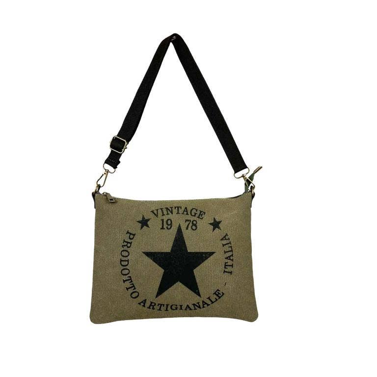 Chenson & Gorett - Venta al por mayor Bolso con correa - Mujer - Bolso Bandolera Canvas con Asa Corta y Tira Bandolera1