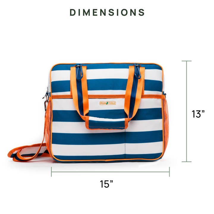 Fresh Pickle – Engroshandel Sportstaske – unisex – Lola Pickleball mulepose Navy Stribe2