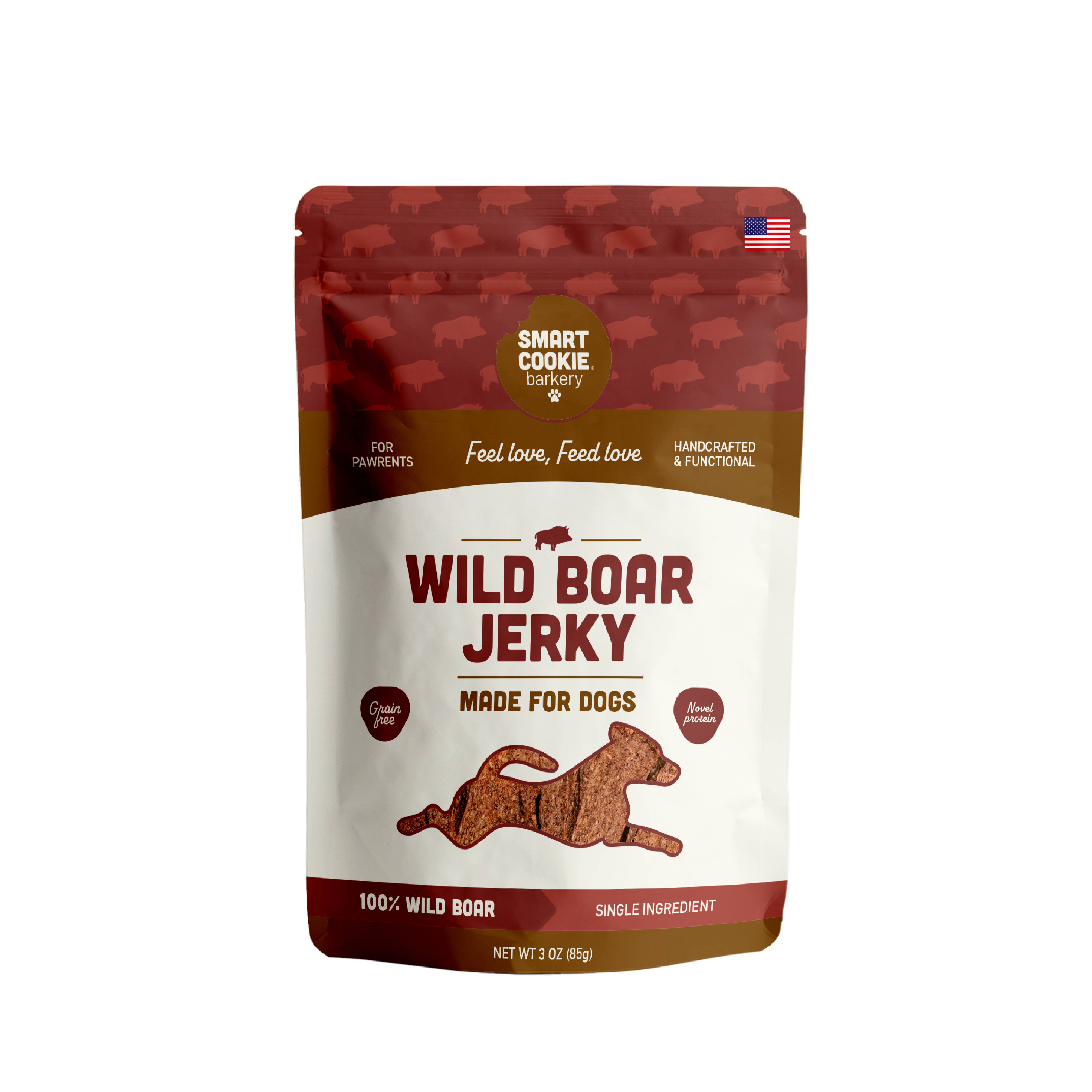 Smart Cookie Barkery - Wholesale Pet Treats - Dog - Wild Boar Jerky Strips