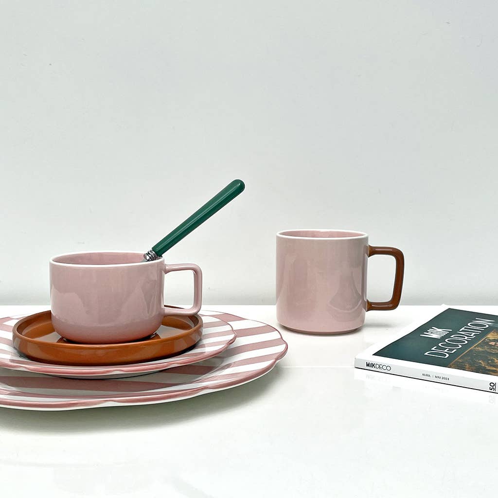 Opjet Paris - Wholesale Dinner Plate - Set of 4 pink trattoria dinner plates D26.7cm1