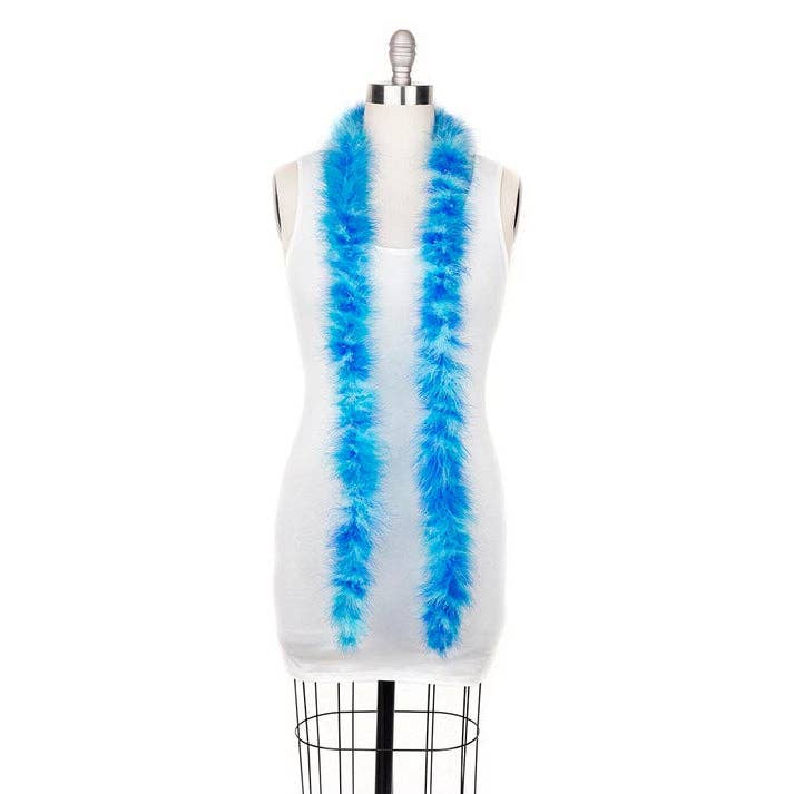 Zucker Feather Products – wholesale Feathers – Marabou Feather Boa - Mediumweight - Blues Mix4