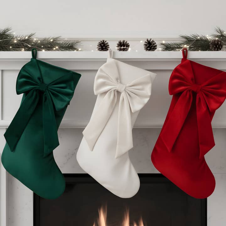 Velvet Christmas Stocking - Holiday Decoration for wholesale by Morxy LLC