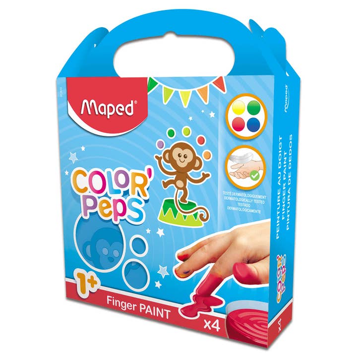 Janod - Wholesale Finger Paint - Color'Peps My First Premium Finger Paint x4