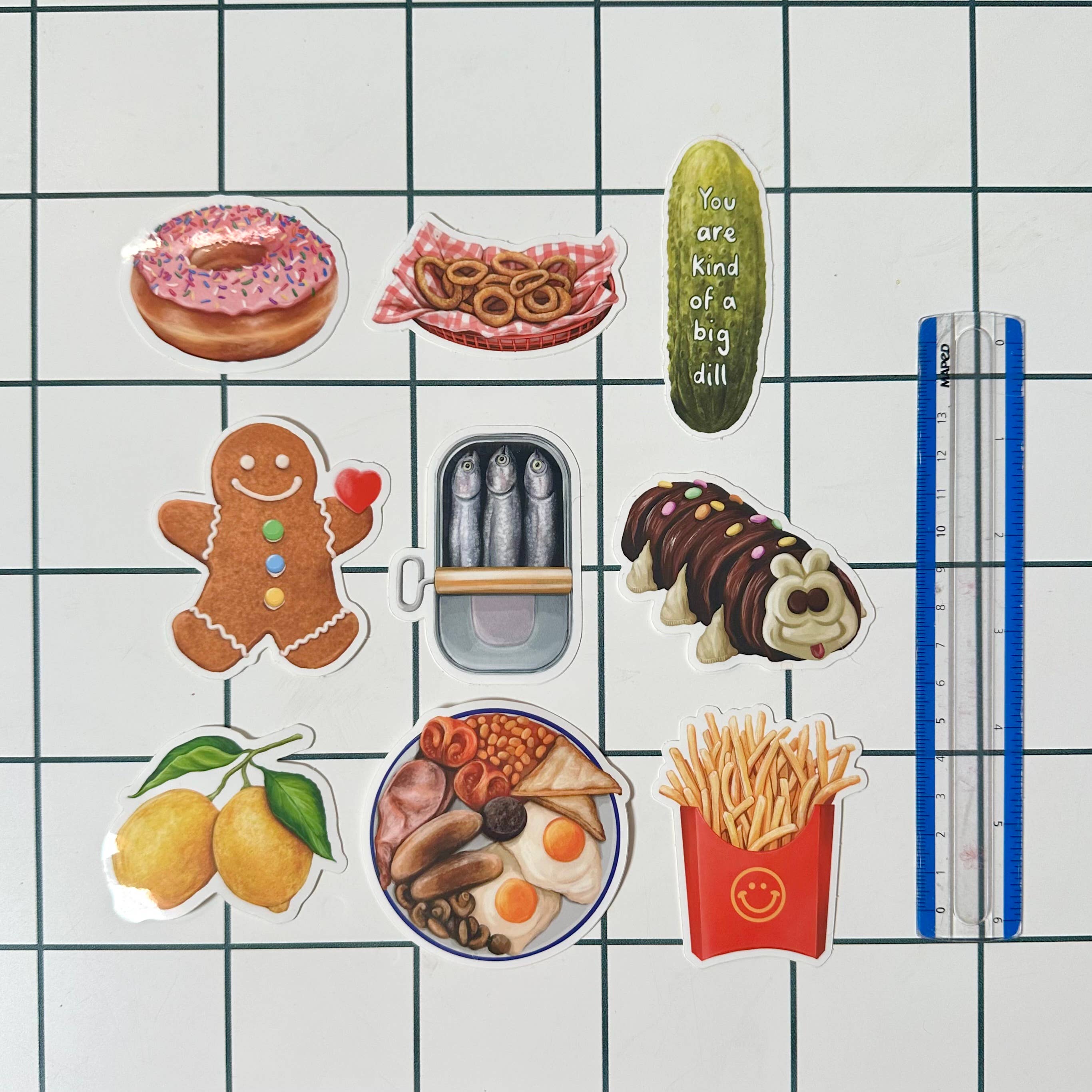 Katie Tinkler illustration – wholesale Sticker – You Are Kind Of A Big Dill - Gherkin Pickle Vinyl Sticker2