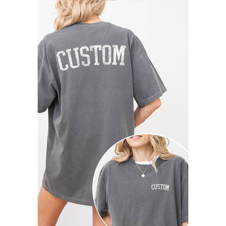 Illustrated Society - Wholesale Screen Printed T-Shirt - Women's - CUSTOM DESIGN VINTAGE GRAPHIC OVERSIZED TEE2