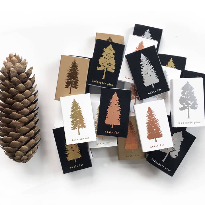 Studio Portmanteau - Wholesale Matches - Noble Fir Tree Matchbox | Magical Evergreen Woods Matches