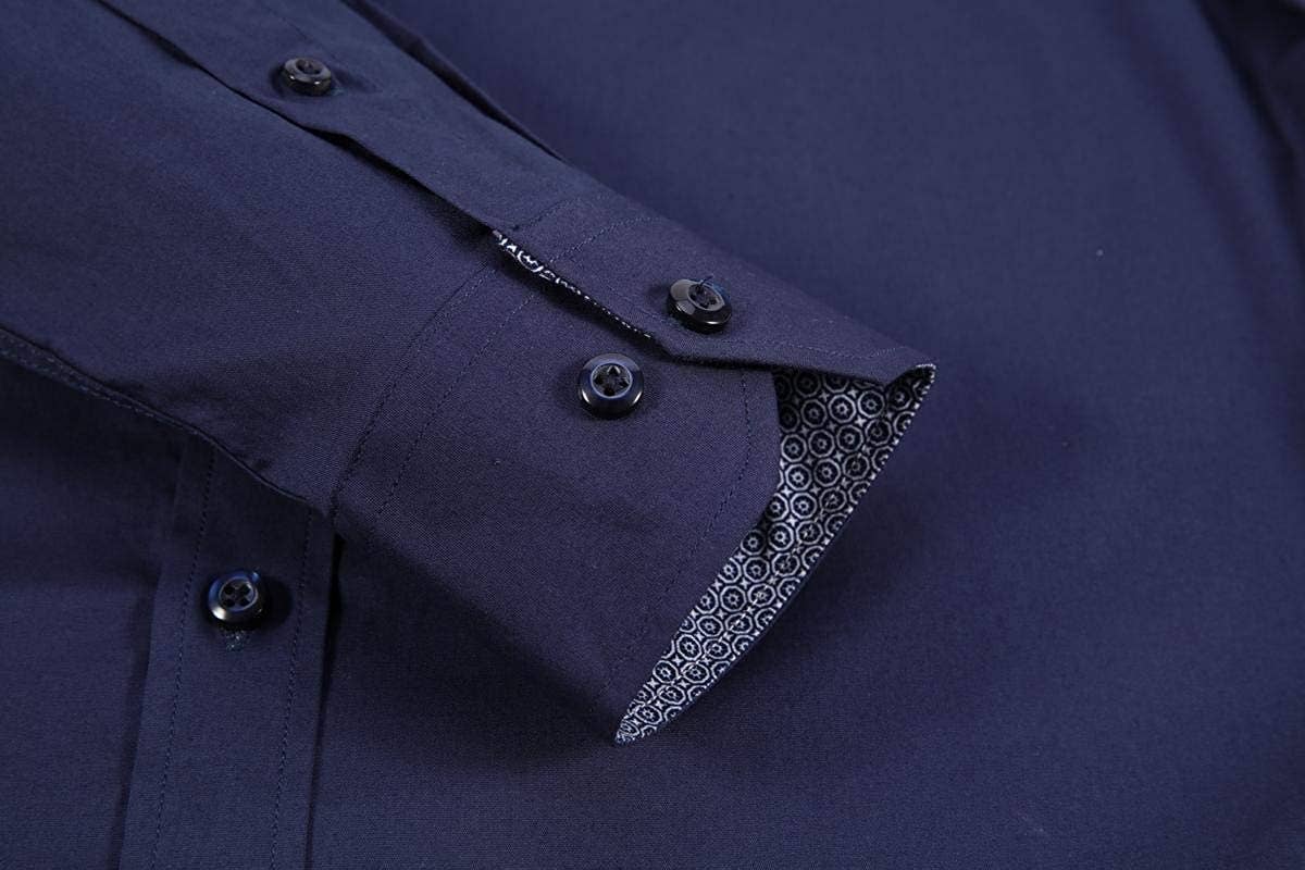 Rodeo Clothing - Wholesale Button Down Shirt - Men's - Mens Dress Shirts Long Sleeve Regular Fit Button Shirts-10020