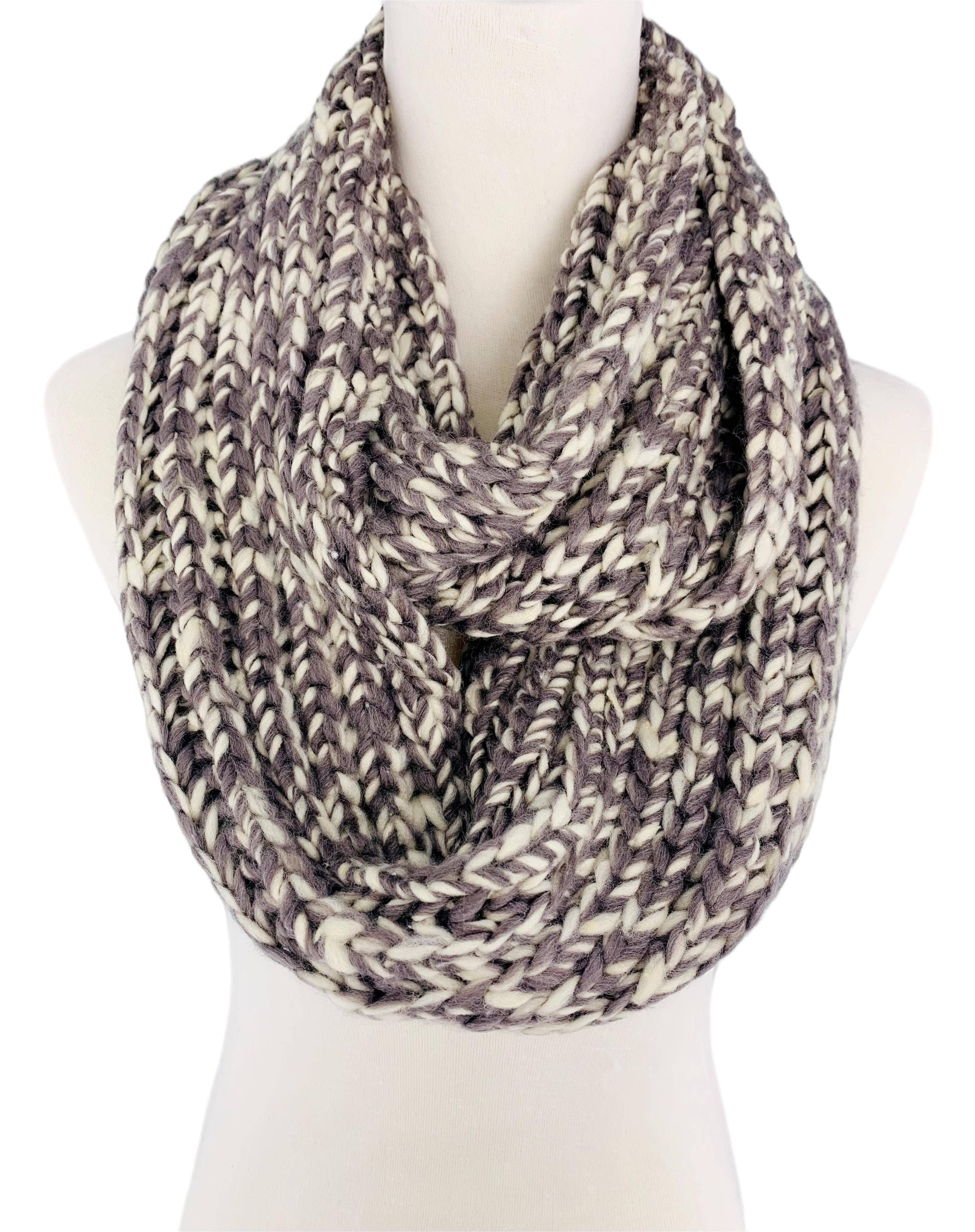 JC Sunny Fashion – wholesale Scarf – Women's – JC011006 Chunky Yarn Knit Infinity Scarf0