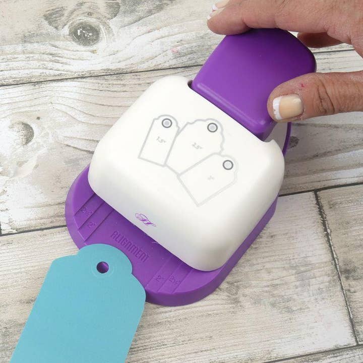 Ecstasy Crafts Distributing - Venta al por mayor Utensilio para manualidades - Premier Craft Tools - Perforadora para etiquetas con bordes