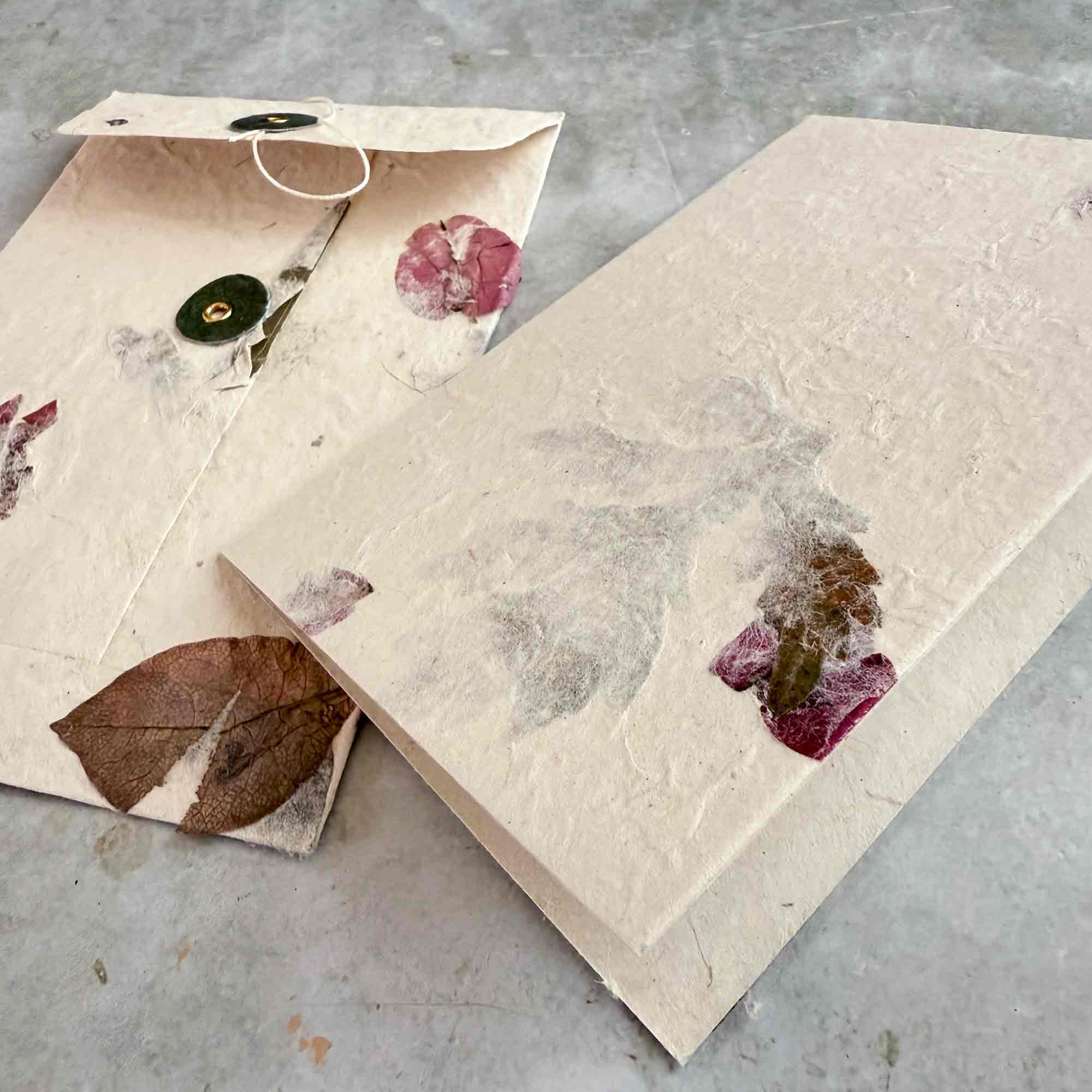 The Natural Paper Company – Conjunto de notas por atacado – Papel e Envelopes Artesanais de Lokta do Nepal - Artemísia & Buganvília6