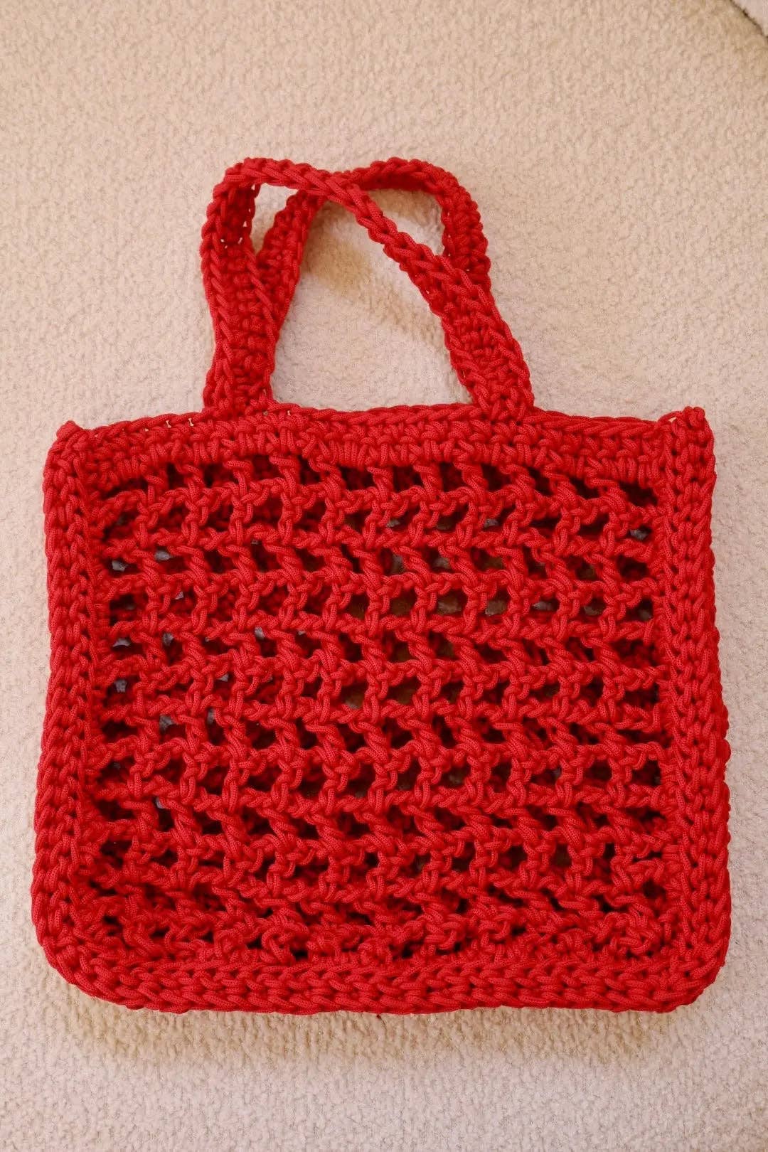 Néda - Wholesale Tote Bag - Women's - Handmade Nylon Crochet Handbag - KARINE (several colors available)12