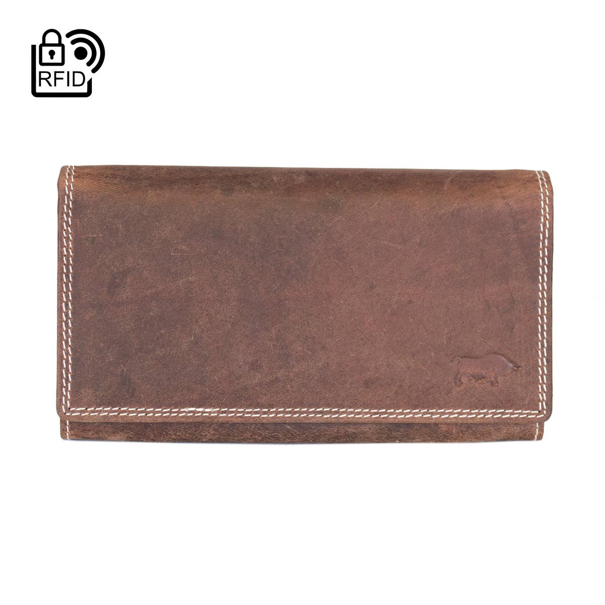 Arrigo - Wholesale Wallet - Women's - Large Buffalo Leather Wallet with Flap - 3 Colours - Arrigo0