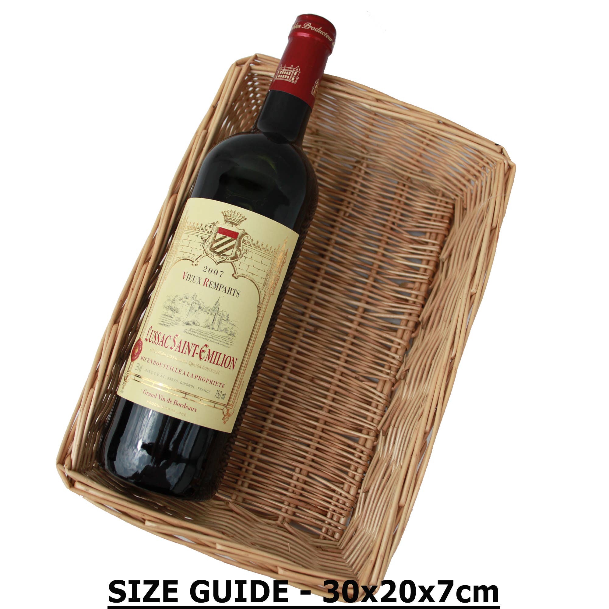 Candi Gifts – wholesale Basket – Wicker Hamper Gift Kit - Shallow Basket Tray / GOLD (x10) 0