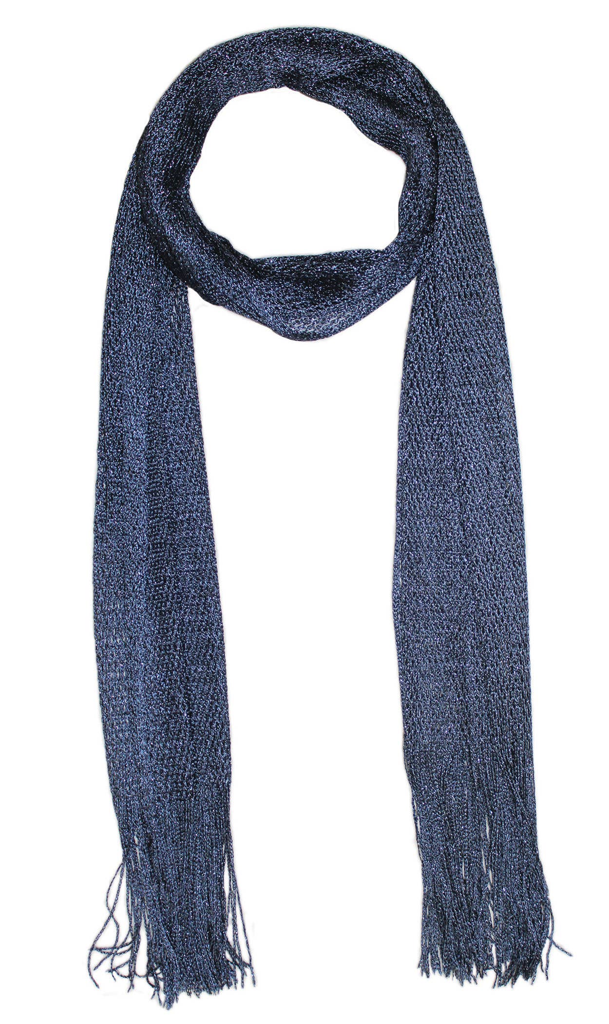 Jeanne Simmons Accessories - Wholesale Scarf - Women's - Fringe Metallic Scarf 7804 Winter 0