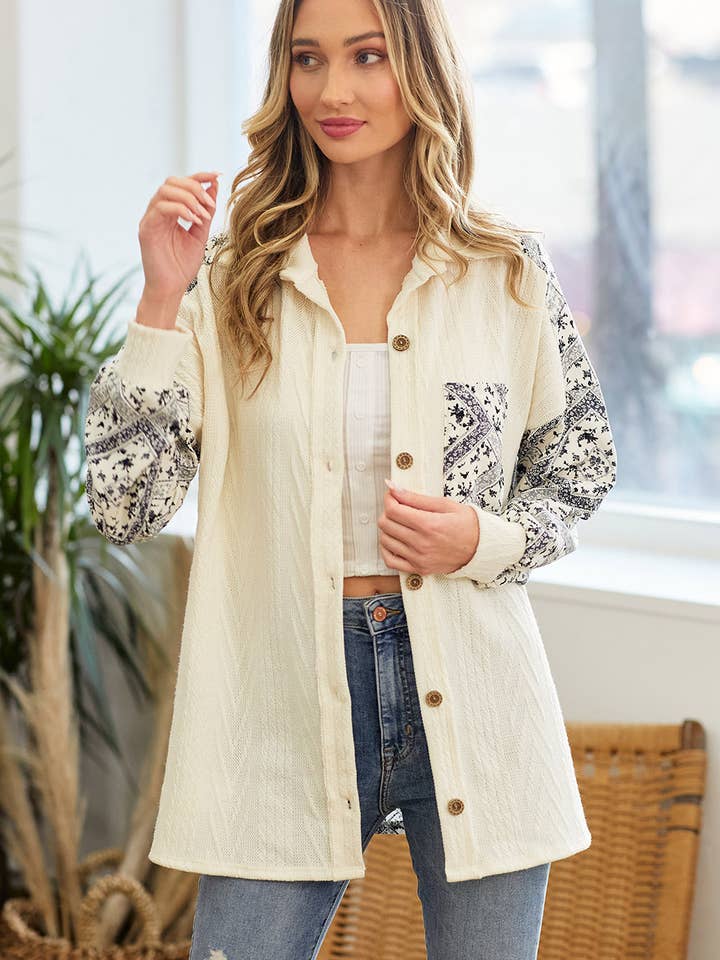 LMT2973-TUESDAY SHACKET for wholesale by lovely melody