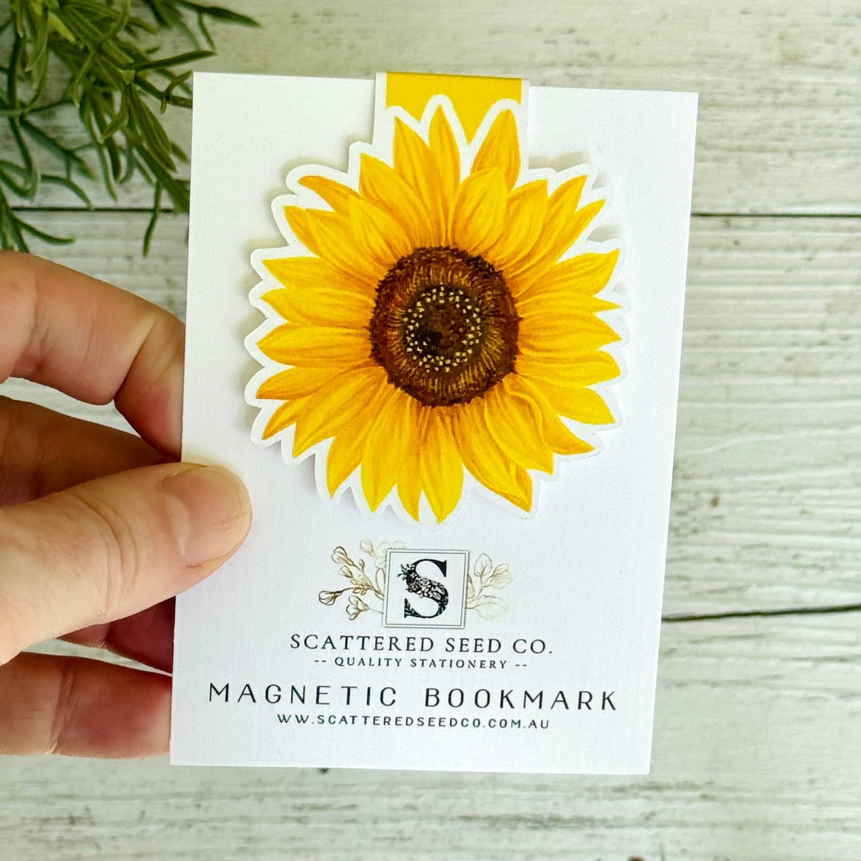 Scattered Seed Co - Wholesale Bookmark - Sunflower and Bee & Honey MAGNETIC BOOKMARKS0