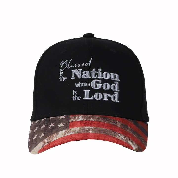 Cap Blessed Nation Black for wholesale by Swanson Christian Products