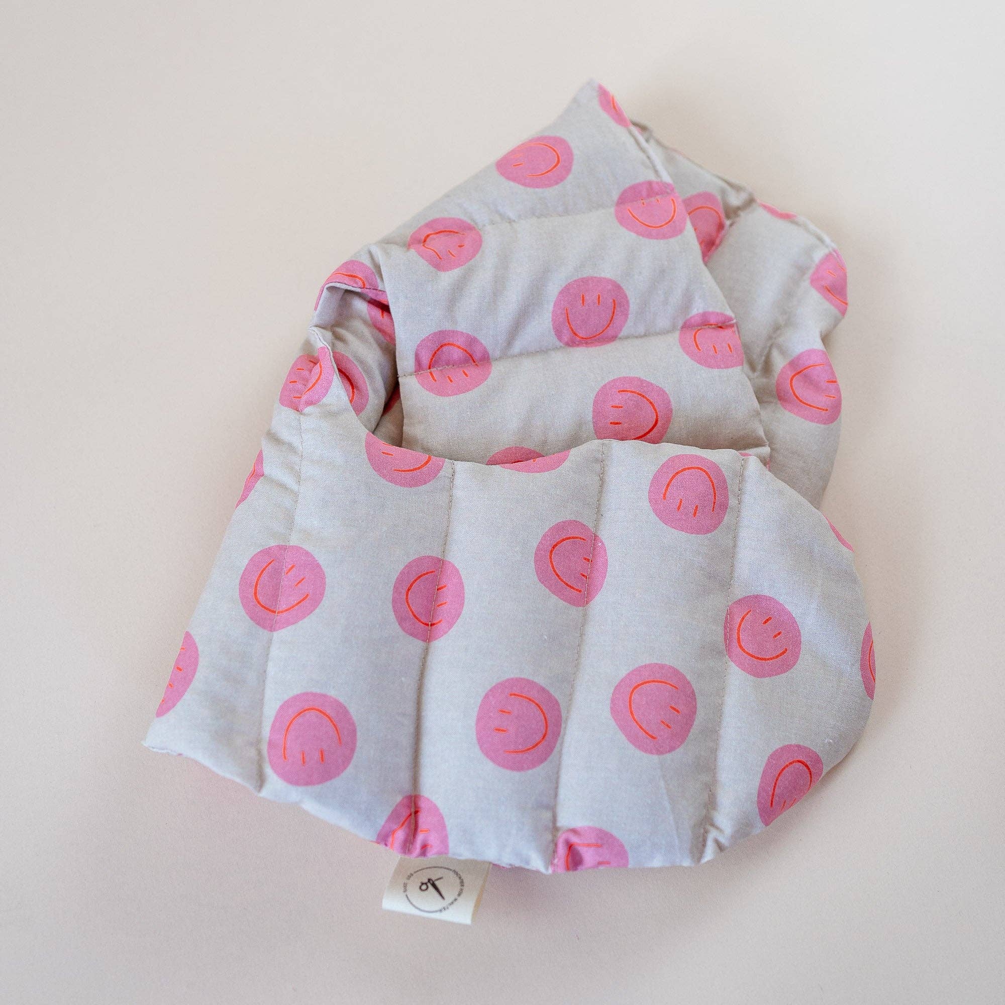Tochter von Walter - Wholesale Spa Headband - Organic Spelt Neck Pillow - Neck Pillow Smiley Pink6