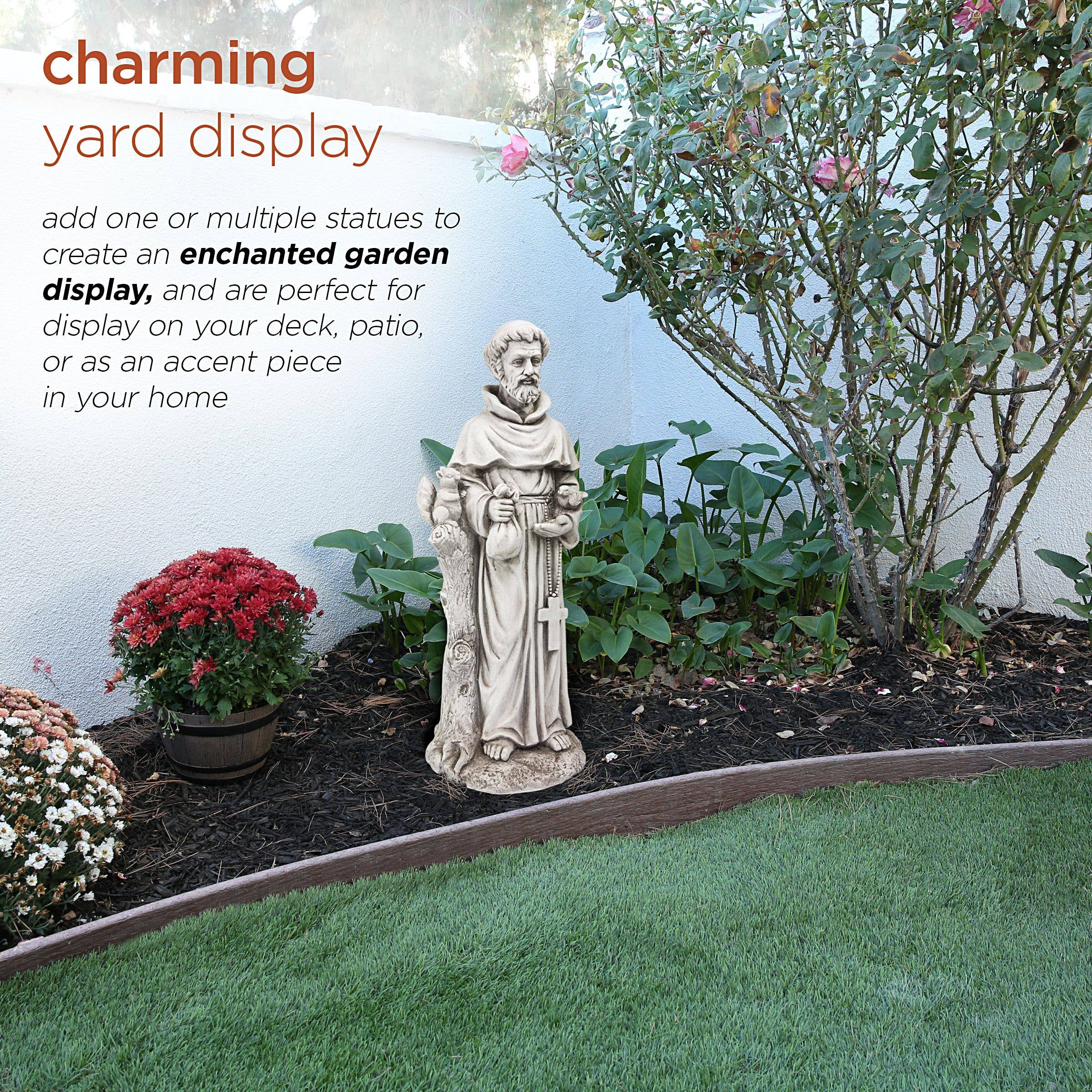 Alpine Corporation - Wholesale Outdoor Ornament/Decor - Alpine Corporation St. Francis Statue2
