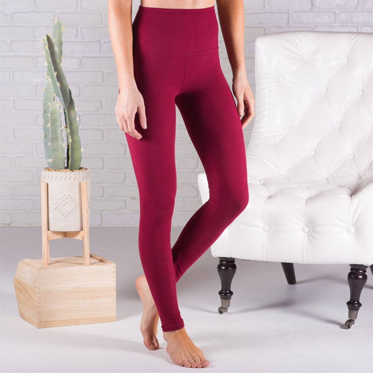 Truly Contagious – wholesale Modeleggings – Dam – Supermjuka fleecefodrade leggings - 3 ”midja (SOL01-FLEECE-32