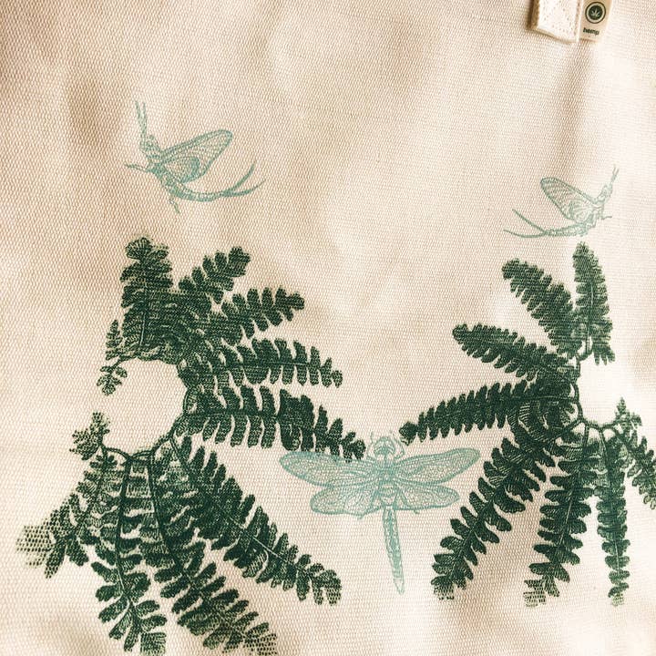 Solstice Handmade - Wholesale Tote Bag - Women's - Dragonfly Hemp Tote Bag1