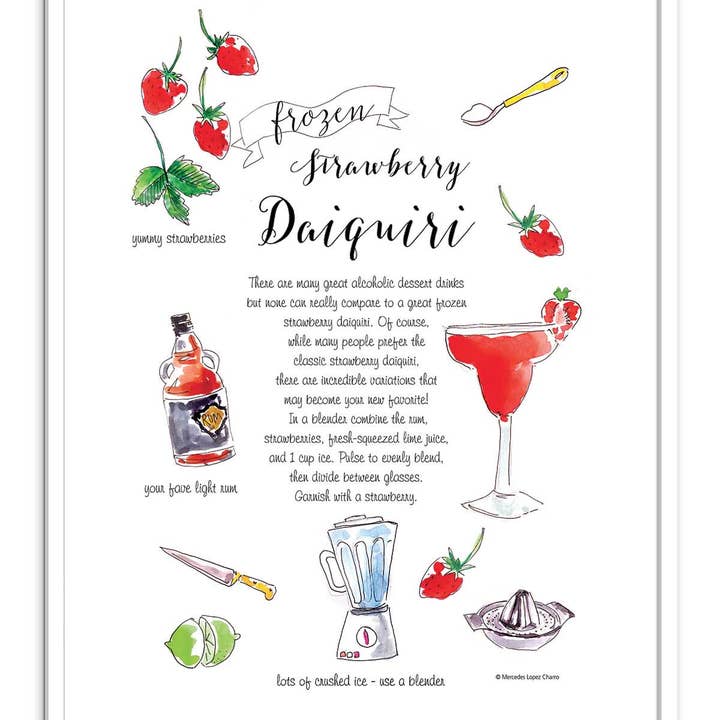 Wall Editions - Wholesale Poster - Art-Poster - Daiquiri - Mercedes Lopez Charro2