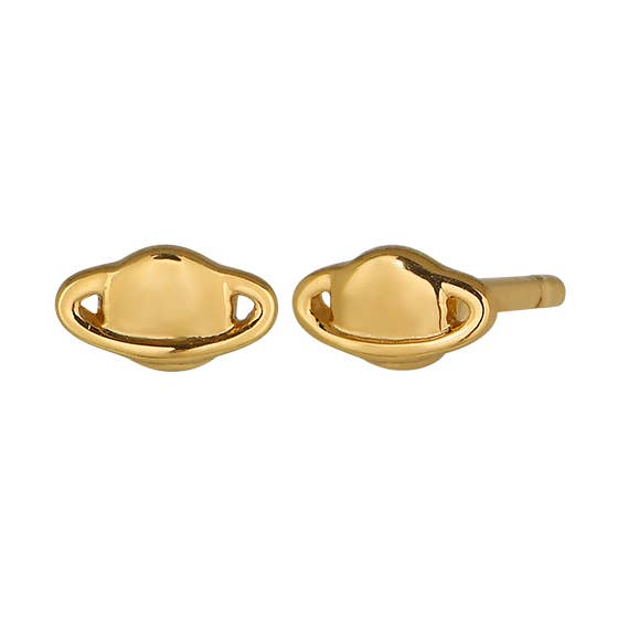 The Land of Salt – Brincos de pino por atacado – Brincos Saturn Planet em Ouro0