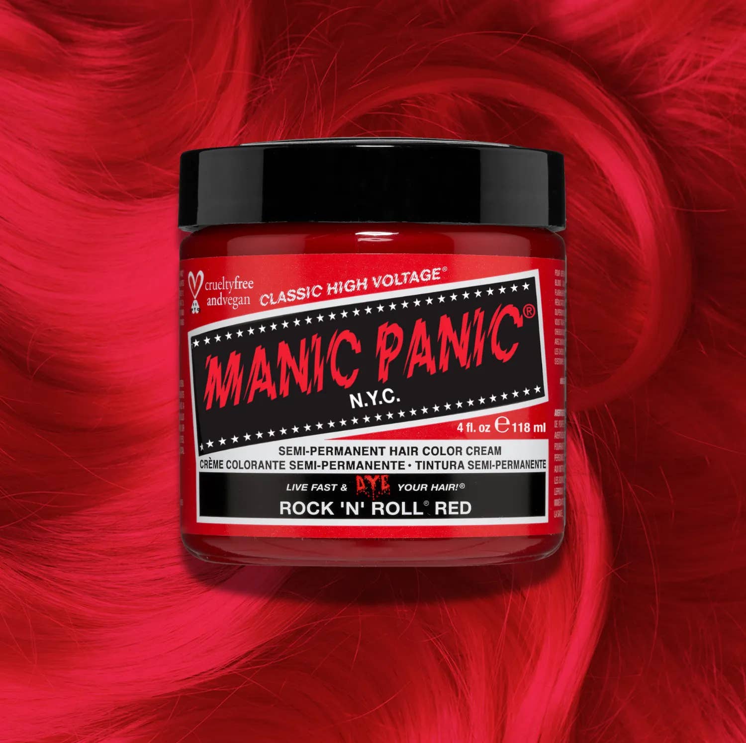Manic Panic - Wholesale Hair Dye - Rock 'N' Roll® Red - Classic High Voltage®