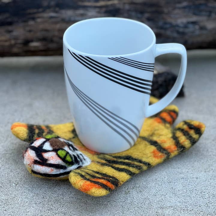 Lungta Imports - Wholesale Coasters - Fair Trade Animal Felt Ball Tea Coasters, Cup Mug Coasters8