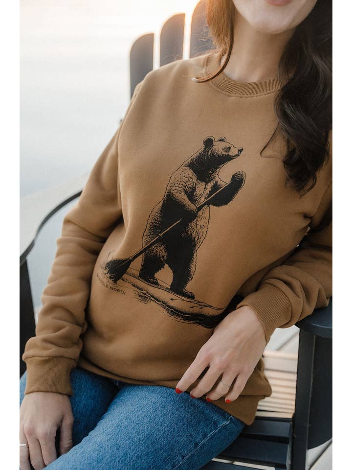 Paddle North - Wholesale Graphic Sweatshirt - Unisex - Paddle Bear Crew7