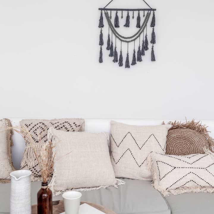 Village Thrive – wholesale Dekorativ kudde – Nya handsydd bomull kasta kudde5