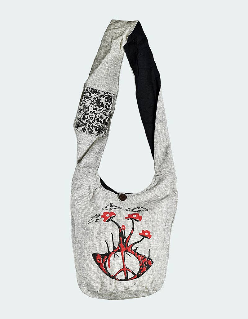 Kathmandu Imports - Wholesale Tote Bag - Women's - Shroom Cotton Hobo Bag (CODE-555)1