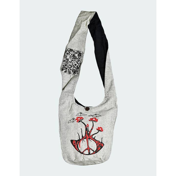 Kathmandu Imports - Wholesale Tote Bag - Women's - Shroom Cotton Hobo Bag (CODE-555)1
