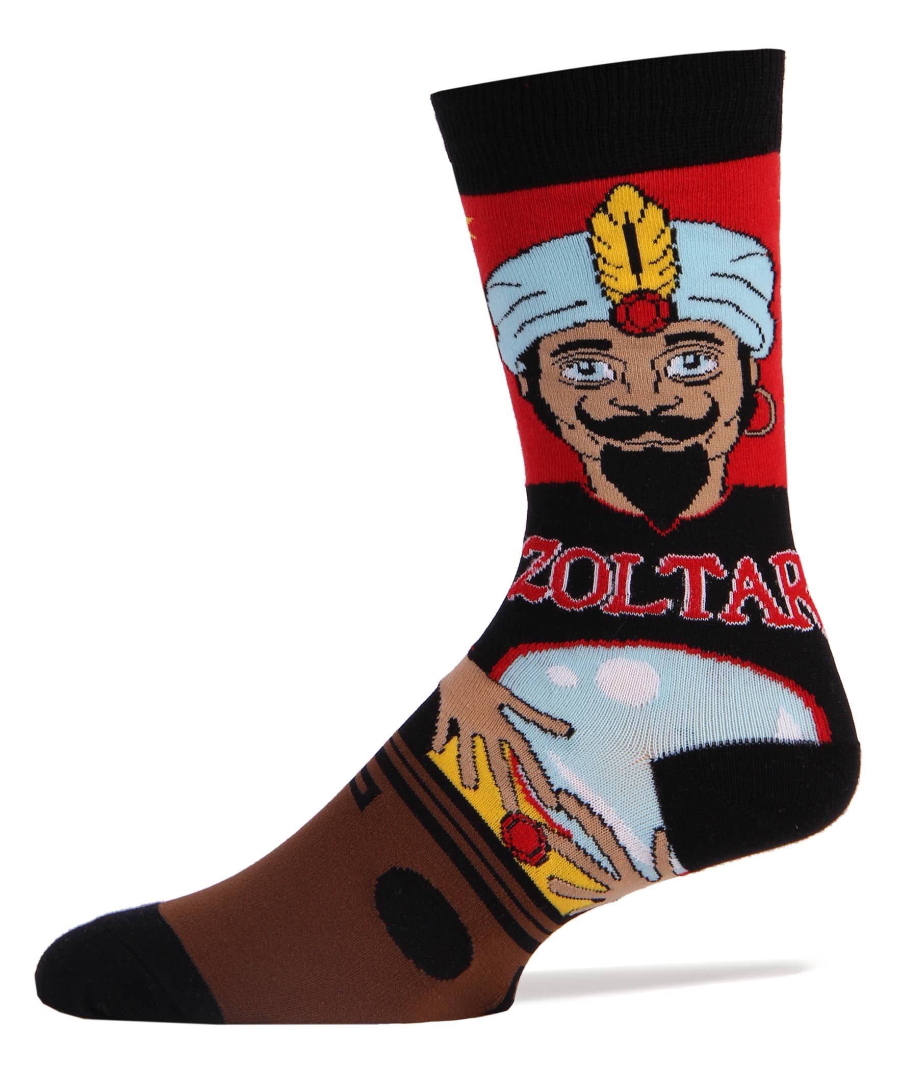 Oooh Yeah/Sock It Up/Oooh Geez Slippers - Wholesale Socks - Men's - Make A Wish Zoltar | Men's Cotton Crew Funny Socks2